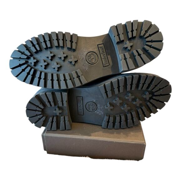 Timberland Hiking Black Leather Boots Women’s Sz 6.5 Courmayeur Valley Style EUC - Picture 9 of 11